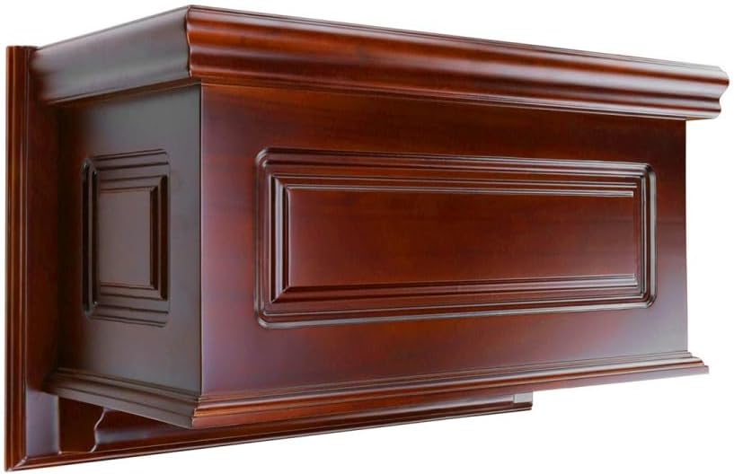 Renovators Supply Manufacturing Dark Oak Hardwood Raised High Tank Toilet Part Tank Only