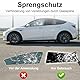 Tönungsfolie Auto Fenster 50×300cm, Schwarz Sonnenschutzfolie selbstklebend für Autoscheiben, UV Schutz & Hitzeschutz, Splitterschutz, Verschiedene Lichtdurchlässigkeit (VLT 25%, 50CM*300CM)