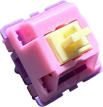 Zkeebs Lubed/Filmed C3 Equalz Banana Split 5-Pin MX Linear Switches for Custom Mechanical Keyboards Lubed and Filmed, 70 Switches