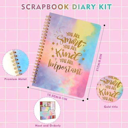 Kit de journal des filles polyvalent de 98 pièces pour scrapbooking - 5