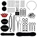 Produktbild Lictin Haare Frisuren Set Haarschmuck Haargummi Haarnadeln Clip-Pads Haar Styling Werkzeug Set Haar Styling