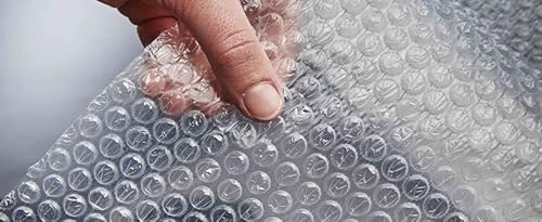 بكرة أكياس تغليف بفقاعات الهواء من تايمي للحفاظ على سلامة الأغراض، 50 متر × 50 سم