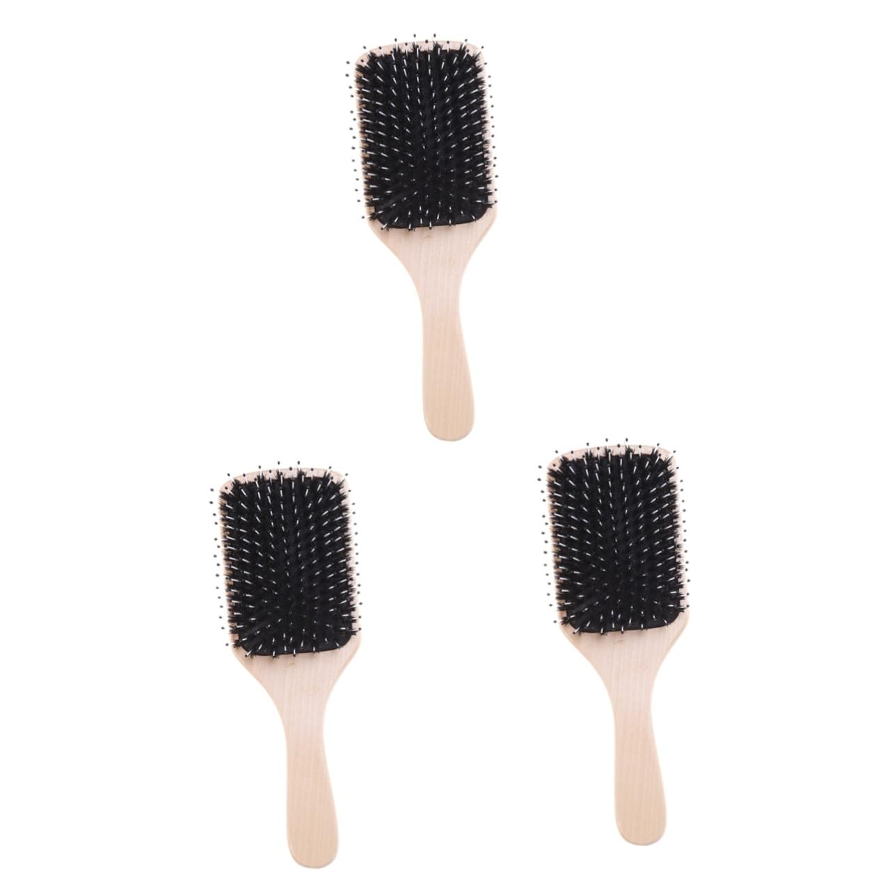 MAGICLULU 3piezas Cepillo De Masaje De De Natural Almohadilla Cepillo De Para Cabello Grueso Seco Rizado y Ondulado Para Mujeres y Hombres