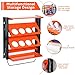 Storvive 1 Pcs Wall Mount Spray Paint Can Holder, Heavy Duty Metal Spray Can Holder With 8 Holes ForGarage, Paint Can Storage Rack For Shop, Orange Tool Storage Self For Spray Can