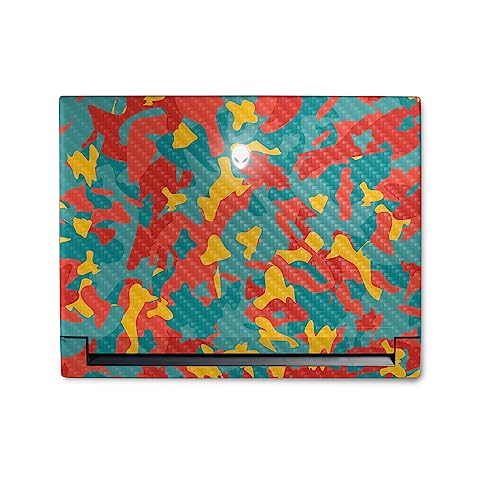 Image of MightySkins Carbon Fiber Skin Compatible with Alienware M18 R1 (2023) Full Wrap Kit - Wild Camouflage | Protective, Durable Textured Carbon Fiber Finish | Easy to Apply | Made in The USA