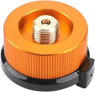 Adaptador de cabezal de conversión de gas para estufa de camping, adaptador para bombona de butano, rosca de gas.