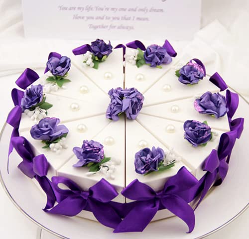 Feestelijke Papieren Geschenkdoos, Bruiloft Halloween Driehoek Taartvorm Snoepdoos 5st - Afbeelding 3