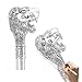 Sliver Lion Head with Mustache Walking Cane Fashion Decorative Walking Stick Gentleman Elegant Cosplay Cane Knob Crosier 93cm
