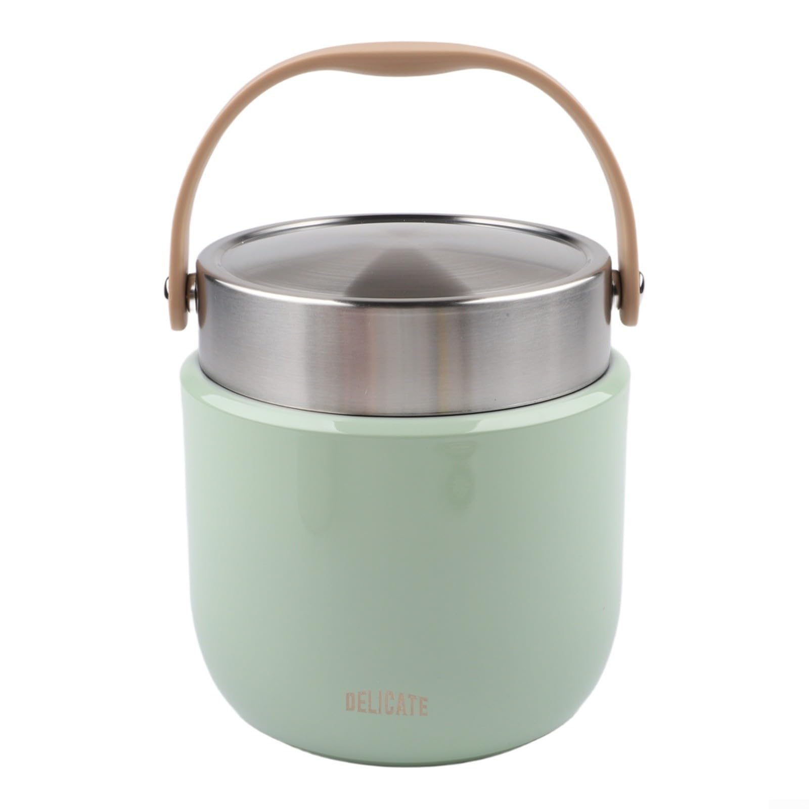 Récipient alimentaire isotherme 1500ml en acier inoxydable avec cuillère intégrée