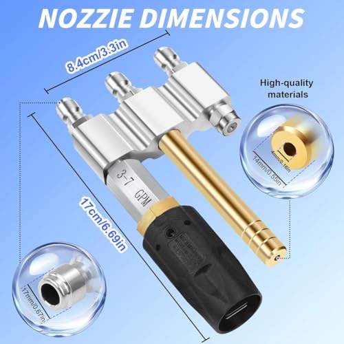 Embout chimique buse à torsion M5 pour accessoire nettoyeur eau - 7