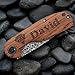 C.light 3D Custom Pocket Knife for Men – Personalized Engraved 67-Layer Damascus Folding Knife, Birthday Anniversary Groomsmen Gift for Dad Husband Boyfriend, VG10 Steel Core & Rosewood Handle