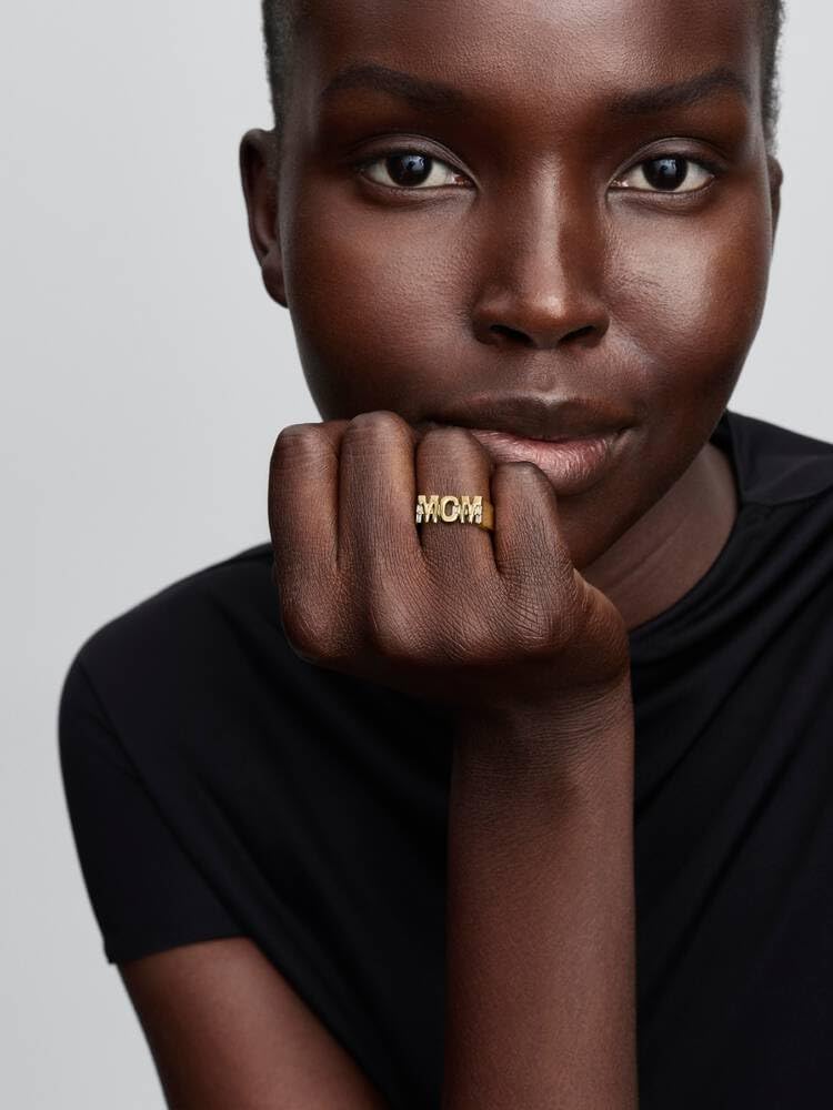PANDORA Mom 164460C01 Siegelring für Damen, goldfarben