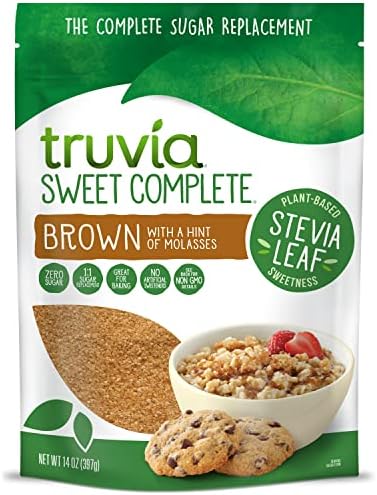 Truvia Sweet Complete Brown Calorie-Free Sweetener with the Stevia Leaf, 14 oz Bag (Pack of 1)