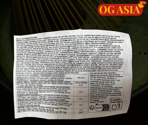 NITTO Royal Matcha Milk Tea – 8 Portionen – Japanisches Milchtee-Pulver – Matcha Geschmack – Japan – OG ASIA – 96g