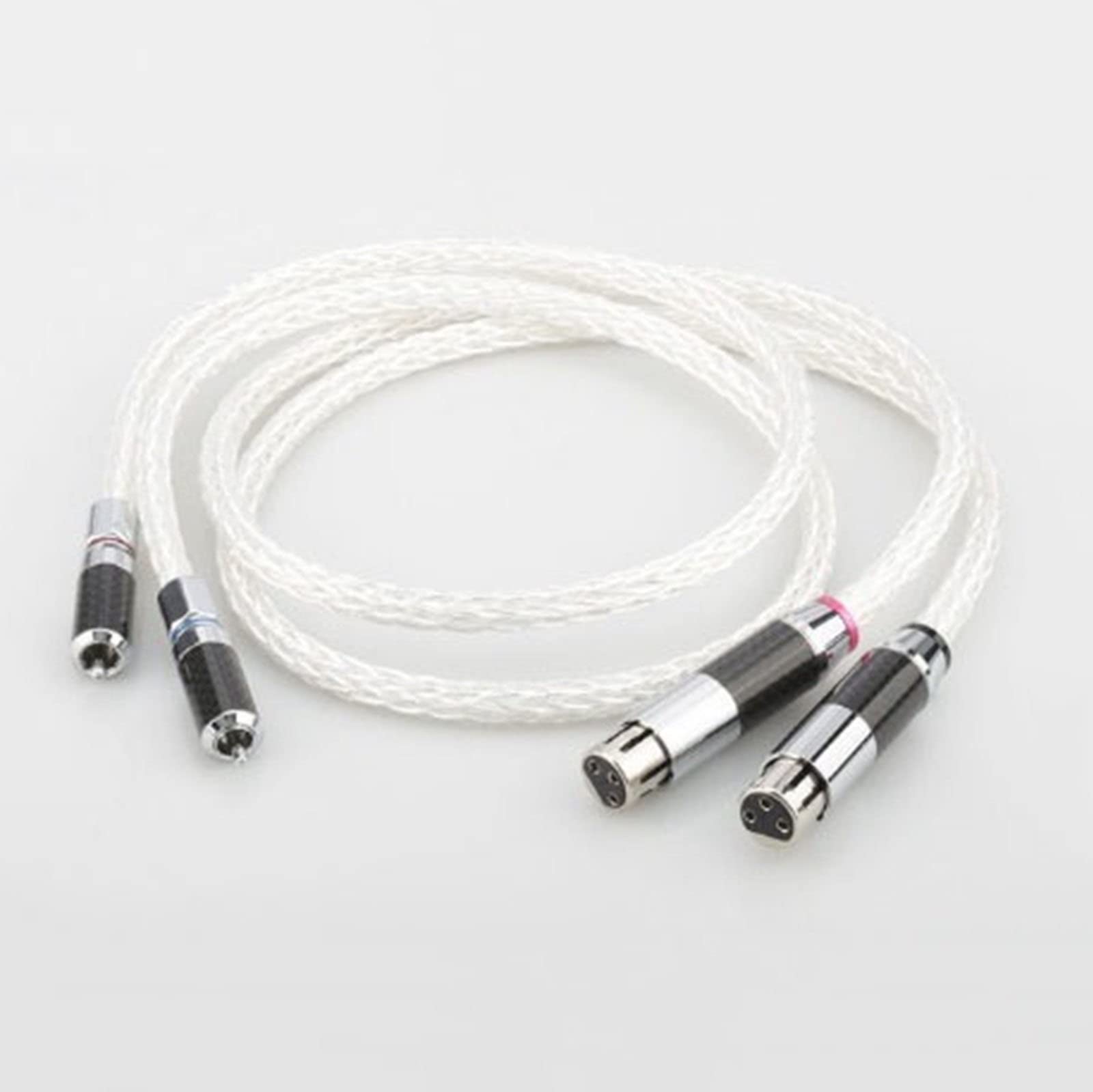 Câble audio d'équilibrage blanc 8AG | Intégration esthétique et grand son