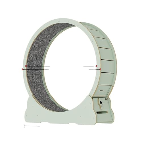 Wyazzivドミルの車輪 猫の回し車 猫ローラー ペット用トレッドミル キャットほいーる 猫 3 つのサイズで利用可能 取り付け簡単 (S,green)