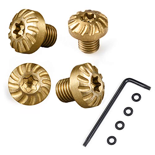 Cool Hand Customized Screws for Slim 1911 Full Size/Compact Grips, 4 Stainless Steel Screws, 4 O Rings, T10 Torx Key, Length 0.223