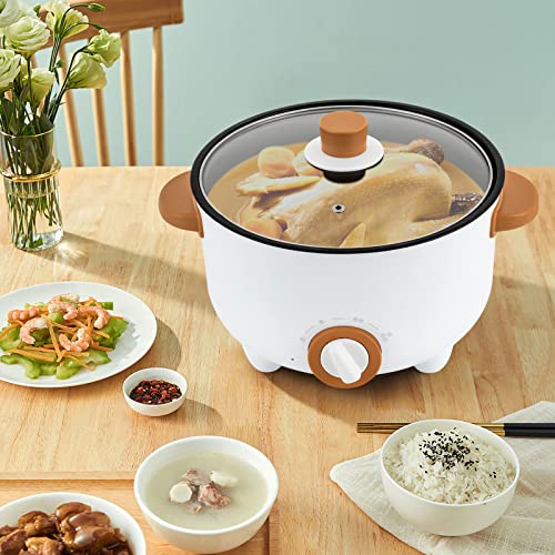 Dsyogx Sartén Eléctrica Multifunción De 3 L, Con Sartén Y Tapa, 24 Cm De Diámetro, Color Blanco, Yh-24cm Dsyogx Sartén Eléctrica Multifunción De 3 L, Con Sartén Y Tapa, 24 Cm De Diámetro, Color Blanco, Yh-24cm