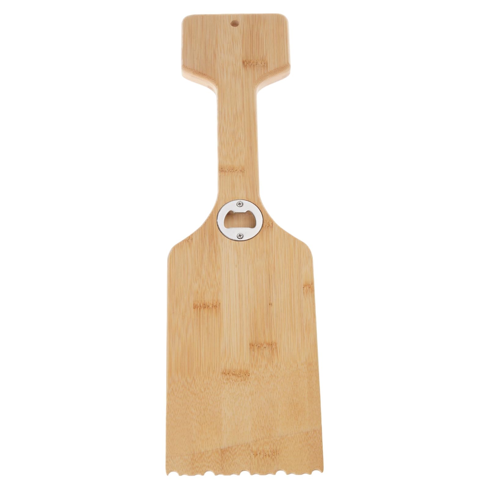 Msioytog Wooden with Built in Bottle Opiner Slip Handle for Effective BBQ Cleaning and Maintenance Barbecue
