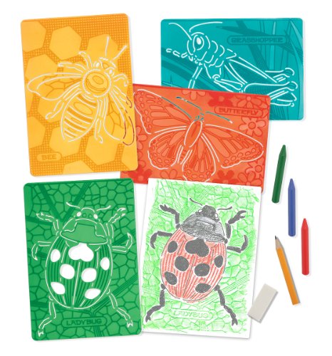 Melissa & Doug Textured Stencils - Insects