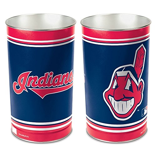 WinCraft MLB Cleveland Indians Wastebasket Tapered, 15" H