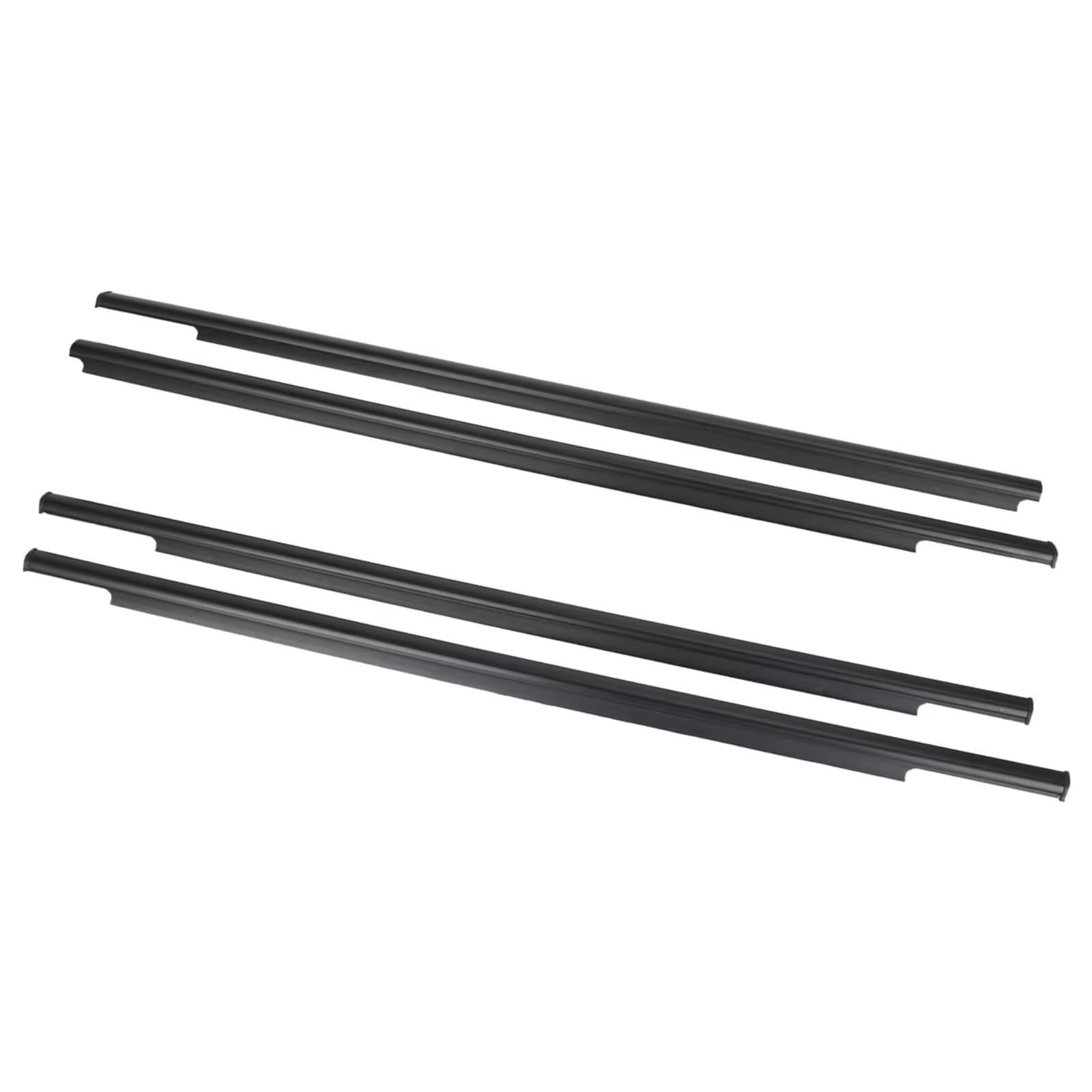 for Mitsubishi for Outlander 07-12 Waterproof Car Pressure Sealing Strip 4X Outer/Inner Windows Rubber Weatherstrip Car Door Seal Protector(Outer Windows)