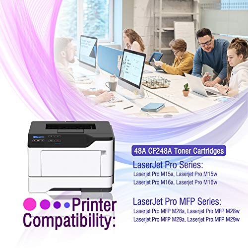 RETCH Compatible Toner Cartridge Replacement for HP CF248A 48A for HP Laserjet Pro M15w M15a M16a M16w HP Laserjet MFP M28w M28a M29a MFP M29w 48A CF248A Printer Toner (Black 2 Pack)