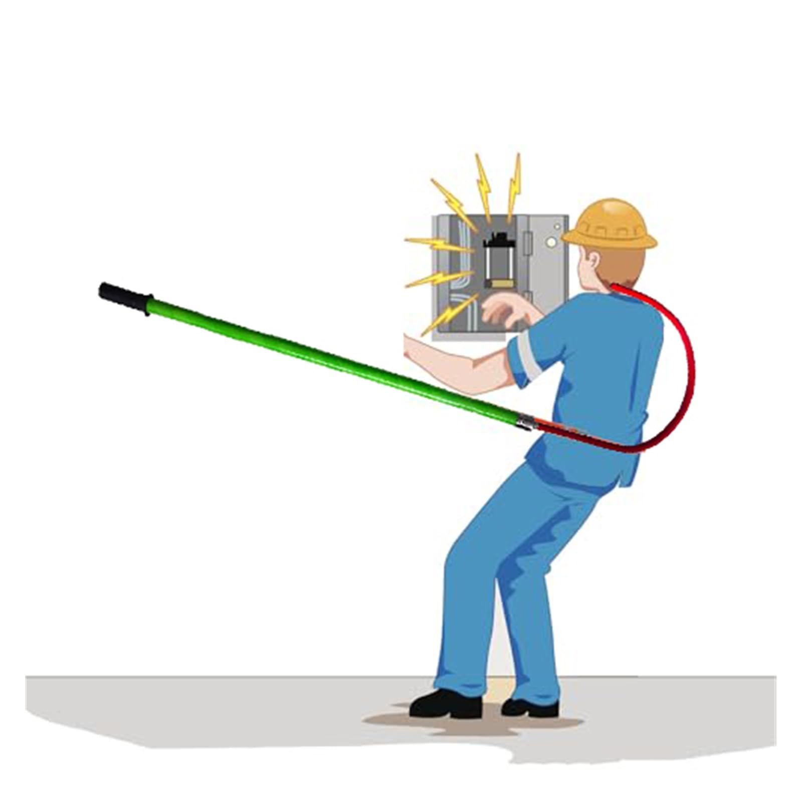 Gancho de rescate aislado, gancho de rescate aislado fuerte, gancho de tracción, gancho de rescate portátil aislado para atención de emergencia eléctrica de la central eléctrica, herramienta de s