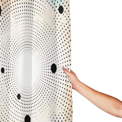 Rideau de douche imperméable anti-éclaboussures lavable avec crochets - 5