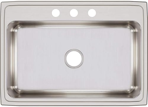 Miniatura 10 de Elkay Lustertone Classic LR31223 - Fregadero de acero inoxidable con cuenco individual