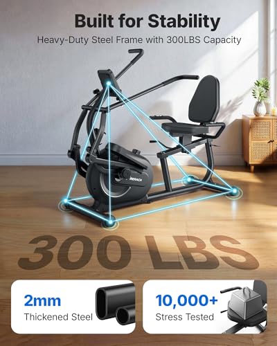 Image of MERACH Recumbent Exercise Bikes for Home with Smart Bluetooth Equipment App