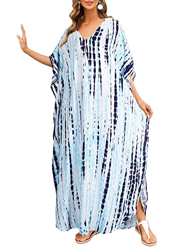 Alsol Lamesa Tie Dye Beach Dresses For Women, Summer Bathing Suit Cover Ups,Bikini Cover Up,Kaftan Dresses For Women #TOP1