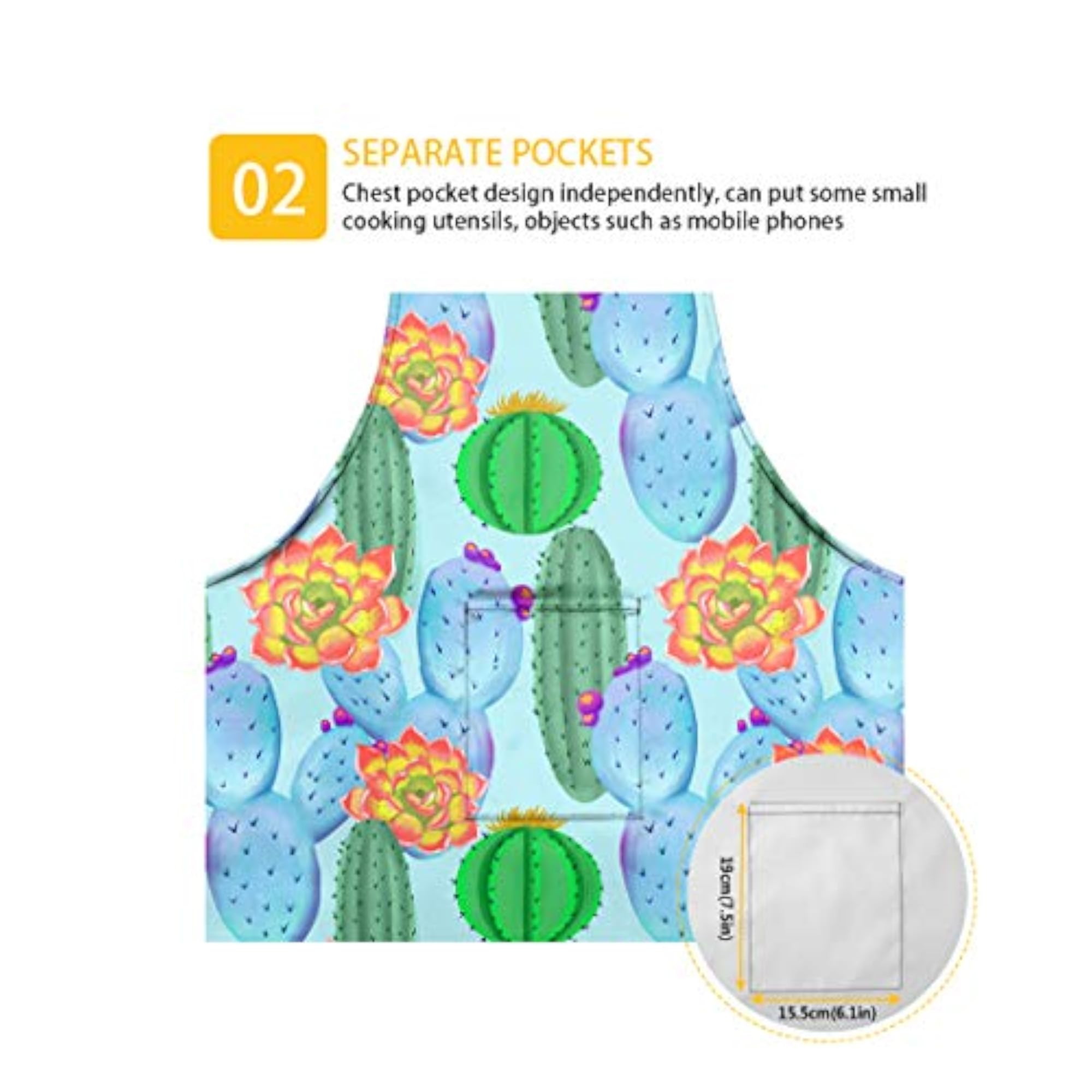 Cute Sloth Print Apron with Pocket for Women