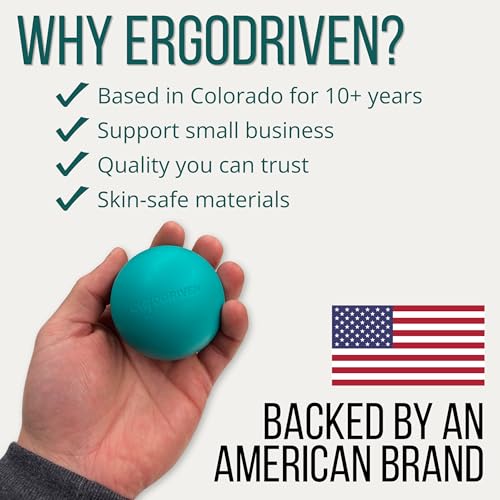 Image of Massage Ball for Myofascial Release, Pure Silicone, Designed for Massage (NOT Lacrosse), Completely Free of BPA /Latex /Rubber /PFAS, for Trigger Point Therapy, Ideal Firmness and Traction
