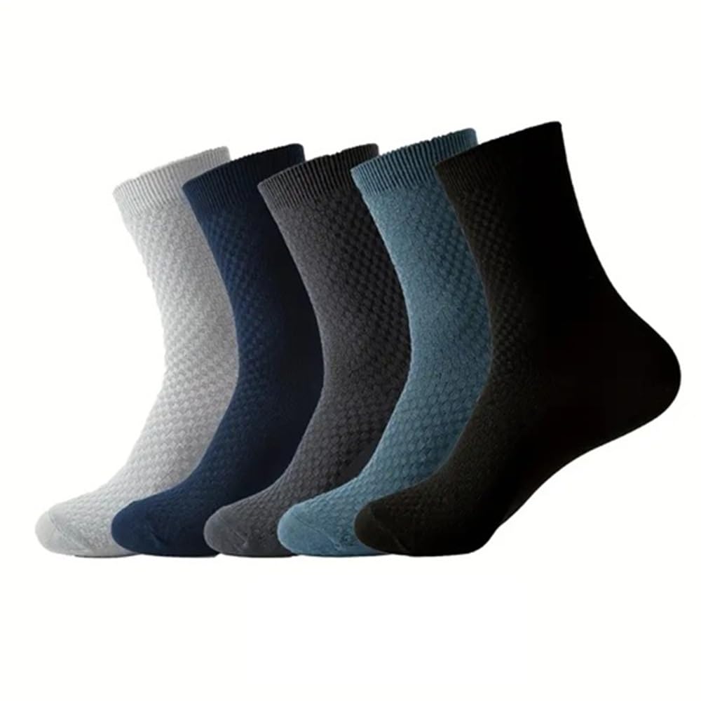 Sports Socks for Men Solid Ankle Length Cotton Socks, Free Size Stripe Design, Quarter Length, Pack of 6 (Free Size)-image-25