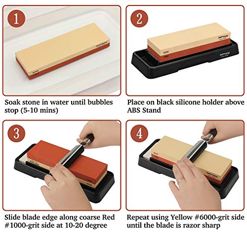 (70 OFF) Whetstone Knife Sharpener Stone Premium 2 Side 13.80