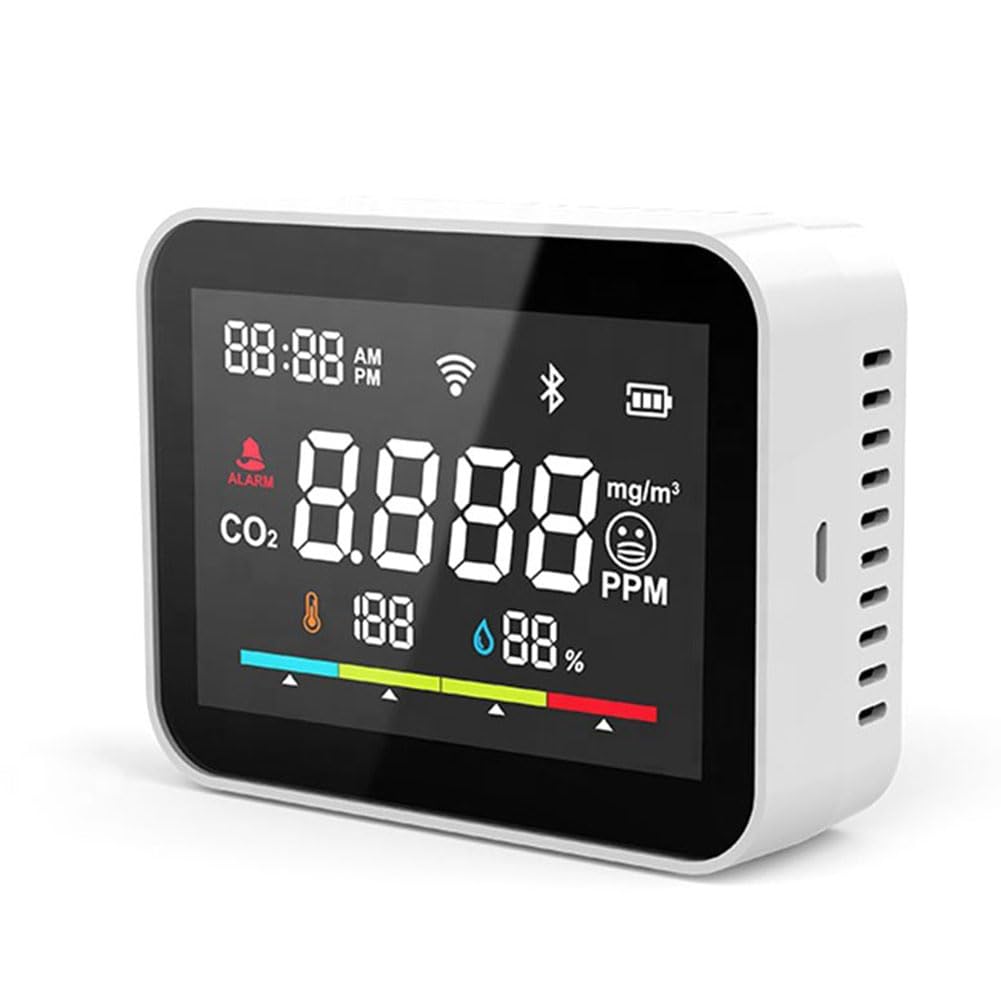 Tuya wykrywacz dwutlenku CO2 WIFI Tuya Wifi inteligentny detektor CO2 monitor miernik CO2 czujnik Co2 inteligentny dokładny w czasie rzeczywistym wentylacja wewnętrzna wewnątrz rolnictwo
