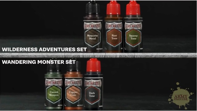 The Army Painter, GameMaster: Adventure Starter Role-playing Paint Set | 15 x 18ml Warpaints Fanatic Acrylic paints, incl. a Brush-On Primer, 5 FREE Miniatures & 1 Brush - For Warhammer & Dnd