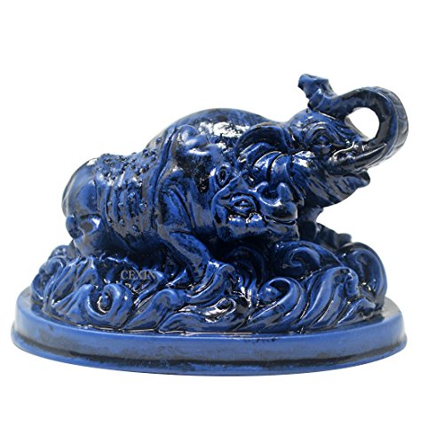 Feng Shui elefante azul y rinoceronte para protección + libre Mxsabrina rojo pulsera de cadena C1008 Cover