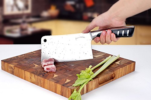 Utopia Kitchen 7 Inches Cleaver Knife Chopper Butcher Knife Stainless Steel for Home Kitchen and Restaurant