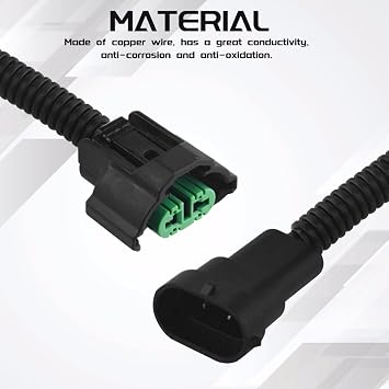 WMYCONGCONG 2 PCS H11/H8 Pigtail Socket Wiring Harness Socket Wire Connector Plug Extension Cable for Headlight