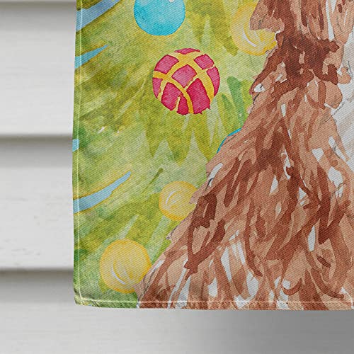 Drapeau Cavapoo grand format Caroline's Treasures pavillon sapin Noël multicolore