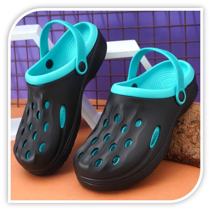Image of BADLAV Mens Men's Lightweight Classic Clogs || Sandals with Adjustable Back Strap for Men (M-301) Clog