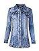 Produktbild Fraternel Damen Jacke Mantel Lange Jeansjacke talliert Denim Jacket Blau M / 38