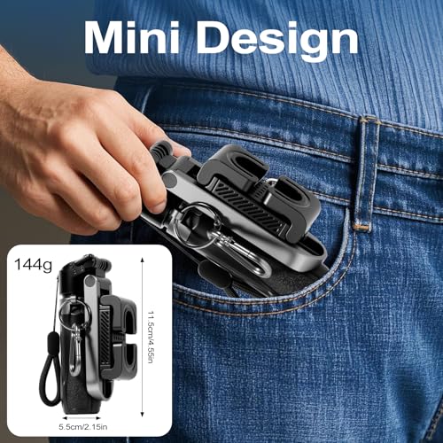 3-in-1 Mini Tripod, Selfie Stick for iPhone, Tripod for iPhone with Remote Control, Lightw - image 8