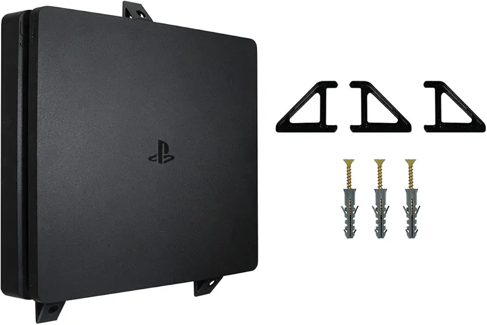 Suporte Playstation 4 Ps4 Slim Na Parede