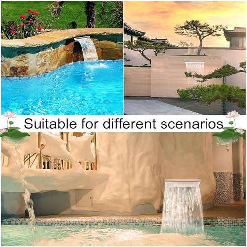 Kit de fontaines cascades et déversoir d'eau pour étang à carpes koï - 4