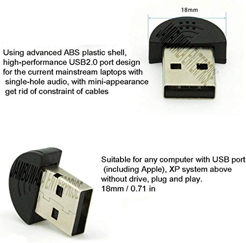 Jambuwala Enterprise® USB 2.0 Mini Microphone Mic Audio Adapter Driver Free for Laptop Desktop PC - Skype/MSN/VOIP/Voice Recognition Software - Image 6