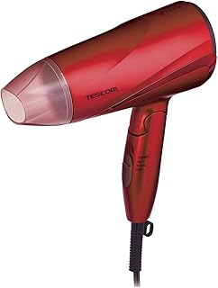 テスコム ドライヤー マイナスイオン 折りたたみ 大風量 軽量 冷温風 ione レッド(ピンク) TD330B-P/E