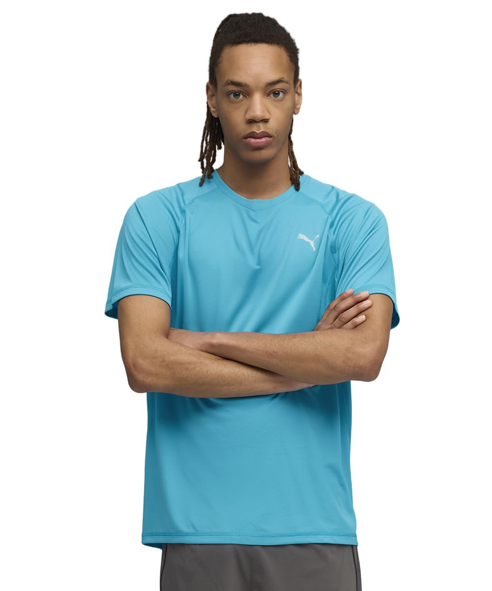 Puma Men's Speed Blue Velocity Running T-Shirt Blue Size M